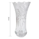 thumbnail image 3 of Florero De Vidrio Cristal Tallado Decorativo 30 Cm, 3 of 5