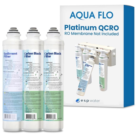 Kit de filtros de ósmosis inversa QCRO Platinum de ESP Water Products