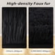 thumbnail image 3 of Alfombra CAROMIO Shag Fluffy, moderna, de felpa para interiores, 240 x 300 cm, color negro, 3 of 7