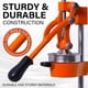 thumbnail image 3 of Exprimidor ASIALEO Manual de Hierro Fundido 43 cm 7 kg (Naranja), 3 of 8
