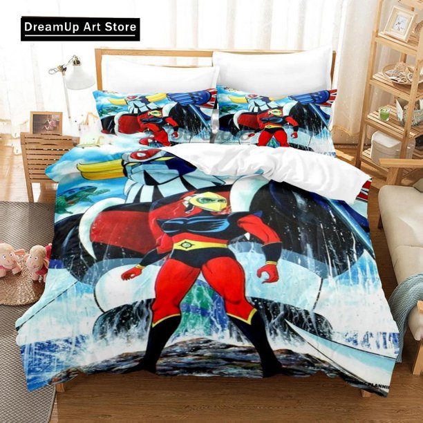 Goldorak Grendizer Duvet Cover Bedding Set Bed Set Quilt Cover Boys Adult Home Textile