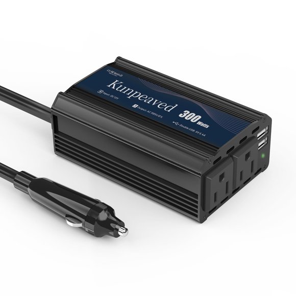 Inversor de corriente KUNPEAVED 300W DC 12V a 110V con doble USB