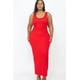 thumbnail image 1 of Vestido Largo Básico Liso de Talla Grande, 1 of 2