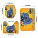 thumbnail image 3 of Juego de Alfombras de Baño Hitpig Terciopelo Coral 3 Piezas, 3 of 6