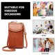 thumbnail image 2 of Bolso bandolera pequeño para teléfono, cartera para celular para viajes y compras, 2 of 5