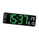 thumbnail image 2 of Reloj De Pared Moderno Pantalla LED Mudo Decoración De Escritorio Colgante Para El Hogar Verde, 2 of 3