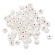 thumbnail image 2 of Perlas de madera pintadas de blanco perla de 100 piezas Perlas espaciadoras Fabricación de joyas 10 mm, 2 of 5