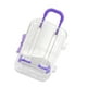 thumbnail image 3 of Organizador De Joyas Con Forma De Maleta, Cofre Del Tesoro Portátil, Caja De Recuerdo, Violeta, 3 of 3