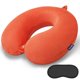 thumbnail image 1 of Almohada cervical de viaje Gosider Orange Viscoelástica Velvet, 1 of 7