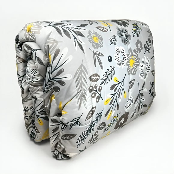 Plumón Estampado 2.5 plazas / Flores Grises – Key Home