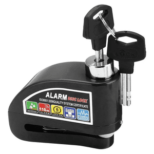 Genérico - Candado Disco 6Mm Para Moto Alarma 110Db