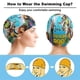 thumbnail image 3 of Los Croods Gorro de Natación de Licra, Gorro de Baño de Tela Cómoda, Gorro Elástico Antideslizante para Hombres, Mujeres y Niños, 3 of 6