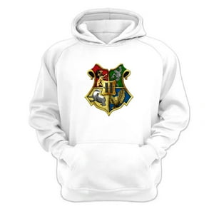 Genérico - Polerón Canguro Howarts Blanco Talla Xs Unisex