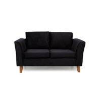 Barra Design - Sofá Ema 2C Felpa Negro