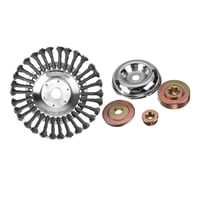 Ioensy - Cabezal De Corte De Repuesto, Cabezal De Cepillo De Malas Hierbas De Alambre De Acero Giratorio Para Eliminación De Óxido