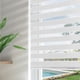 thumbnail image 1 of Persianas zebra sin cordón Joydeco para ventanas interiores 23 x 75 cm, 1 of 8