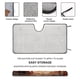 thumbnail image 2 of Cobaya Parasol para Parabrisas Delantero Protector Plegable, Visera Solar para Auto Bloquea Rayos UV Mantiene tu Vehículo Fresco 130cm*70cm, 2 of 6