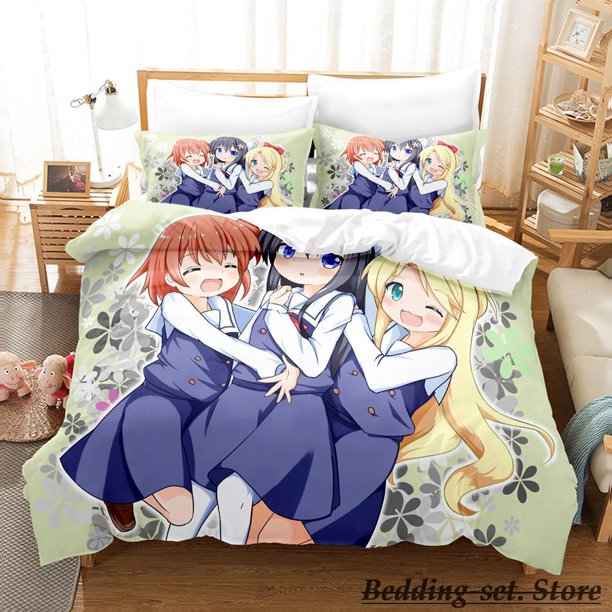 Wataten! An Angel Flew Down to Me Bedding Set Bed Set Adult Kid Bedroom Duvetcover Sets Anime