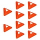 thumbnail image 4 of 10 conos de entrenamiento de fútbol, ​​conos de agilidad, conos de disco, conos triangulares de fútbol para juegos, césped y jardín. Naranja, 4 of 5