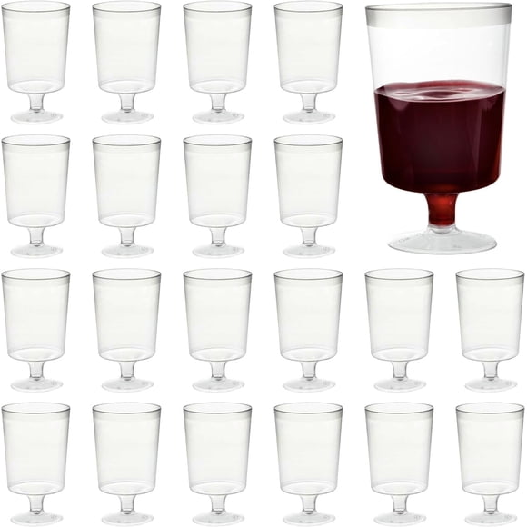 Copas de vino MATANA 50 uds 150 ml 10 cm plástico transparente