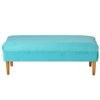 Bodevir - Banqueta Provenza Liso 2C Felpa 04 Turquesa