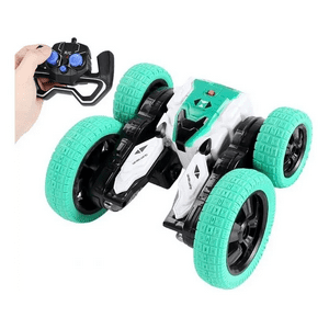 Genérico - Auto Rc Crazy Car Acrobático 360 Verde/Blanco