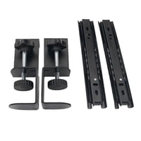 Magideal - Abrazadera Para Teclado, Juego De Rieles, Soporte De Extensión, Montaje Fácil Debajo Del Escritorio, Deslizadores De Servicio Pesado De Metal, Cajón D Riel Normal