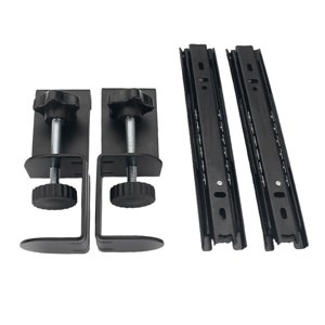 Magideal - Abrazadera Para Teclado, Juego De Rieles, Soporte De Extensión, Montaje Fácil Debajo Del Escritorio, Deslizadores De Servicio Pesado De Metal, Cajón D Riel Normal