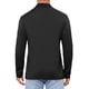 thumbnail image 3 of INSPIRE CHIC Camisetas de Polo de Golf para Hombre con Botones de Contraste, Cuello con Bolsillo, Mangas Largas, Talla XL, Negro, 3 of 6