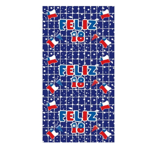 Genérico - Cortina Decorativa 2X1 M Diseño Feliz 18 Fiestas Patrias
