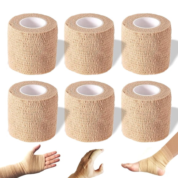 Envoltura autoadhesiva AMAHOMESA de 5 cm x 4,5 m, paquete de 6