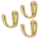 thumbnail image 4 of 3 Uds Ganchos Multiusos Latón Versátiles Ganchos Para Ropa Ganchos Para Abrigos Montaje En Pared Dorado, 4 of 5