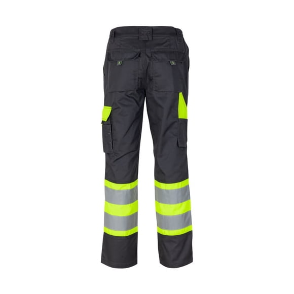 Pantalón Hi vis Bi color Clase 1 Hombre Gris Oscuro amarillo