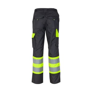 T-World - Pantalón Hi-Vis Bi-Color Clase 1 Hombre Gris Oscuro/Amarillo