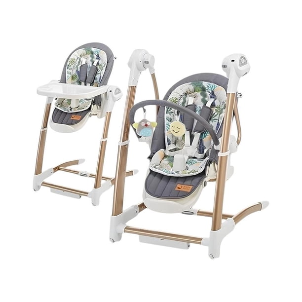 Silla De Comer Columpio Mecedor Maribel Gris LuBabycas