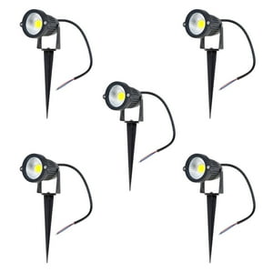Hb Led - Pack 5 Foco Led Estaca Jardín 6W Rgb
