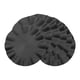 thumbnail image 1 of REGALWOVEN Juego de 6 Manteles Individuales de Estilo Rústico con Borde Ondulado para Decoración de Mesa de Comedor Interior y Exterior Lavable Negro 15 pulgadas, 1 of 6