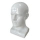 thumbnail image 3 of Cabeza De Maniquí Para Hombre, Accesorio De Soporte De Exhibición De PVC Para Exhibición De Salón, Blanco Brillante, 3 of 3
