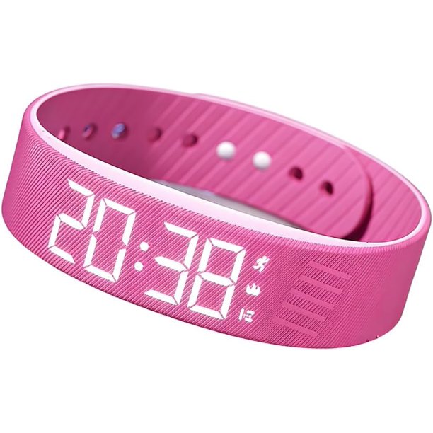 Reloj despertador vibratorio recargable silencioso dormilones profundos mayores