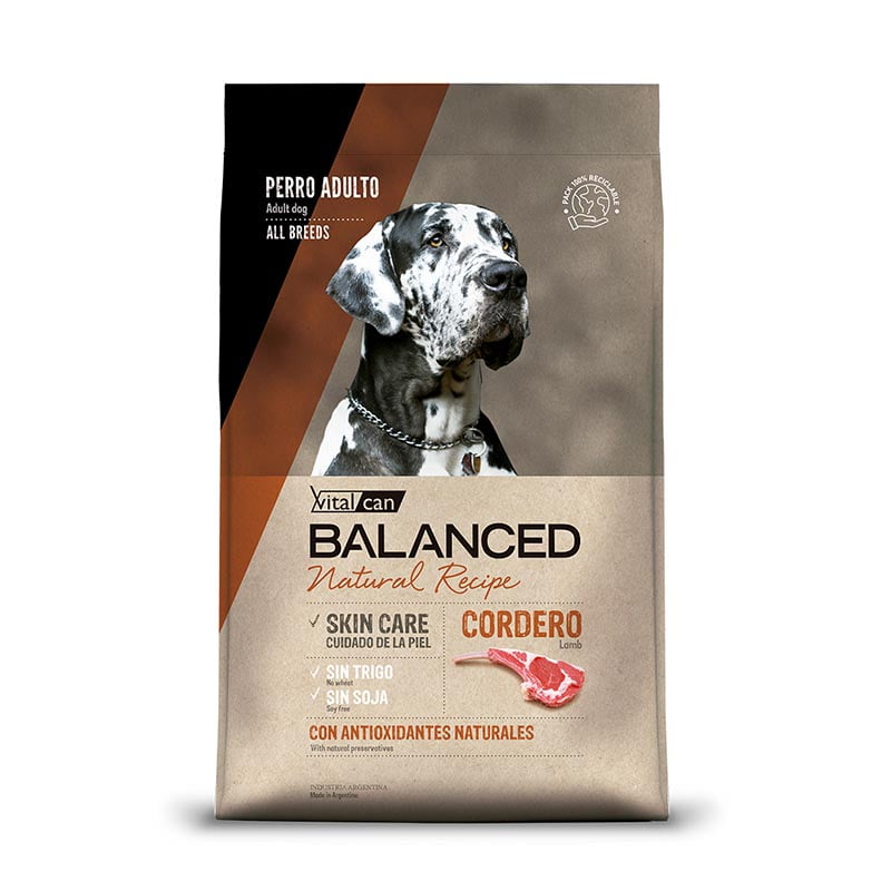 Vitalcan Balanced - Alimento Adulto Natural Recipe Cordero