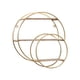thumbnail image 3 of Estante De Pared Flotante De 3 Capas, Resistente, Para Artículos Esenciales De Baño, Decorativo, De Doble Círculo, 3 of 5