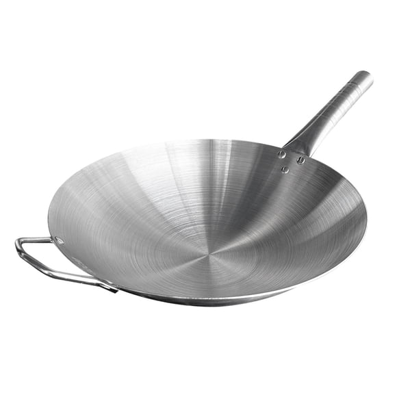 Wok Acero Inox Con Mango Y Aza 36 Cm