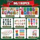 thumbnail image 3 of Set de coloreado BenLouis 24 piezas temática de pan de jengibre para fiestas infantiles, 3 of 7
