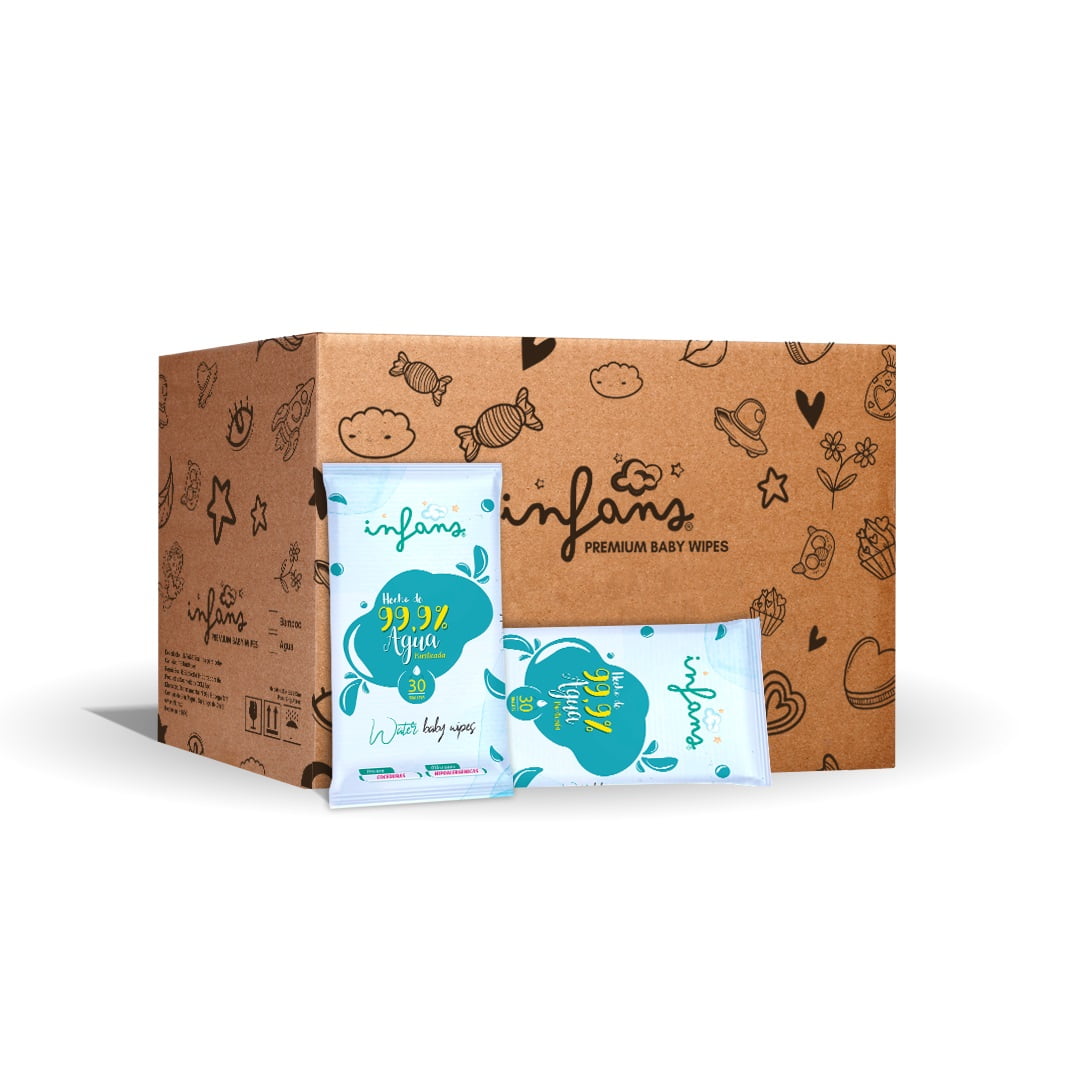 Pack 36 Toallitas Húmedas 99.9% Agua, 30 Uds C/u Infans