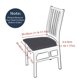 thumbnail image 2 of suxuMhao Funda de Cojín para Silla Fuzz, Fundas para el Hogar - Fundas Elásticas para Sillas, Fundas para Sillas de Comedor, Funda para Silla de Comedor y Fundas para Sillas de Sala, 2 Piezas - Azul, 2 of 5