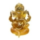 thumbnail image 3 of Ganesha Sentado Buda Estatua Escultura Decorativa Hecha A Mano Artesanía Para Interior Amarillo, 3 of 5