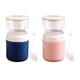 thumbnail image 3 of 2 Uds Recipiente Para El Almuerzo Contenedor De Yogur Contenedor De Alimentos Aislado 2 Niveles Azul Rosa, 3 of 5