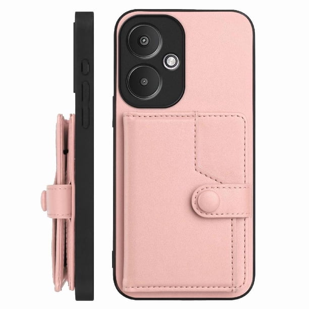 FOXDOCK Funda para Xiaomi Redmi 13R con Bloqueo RFID - Diseño Elegante con Cierre de Botón