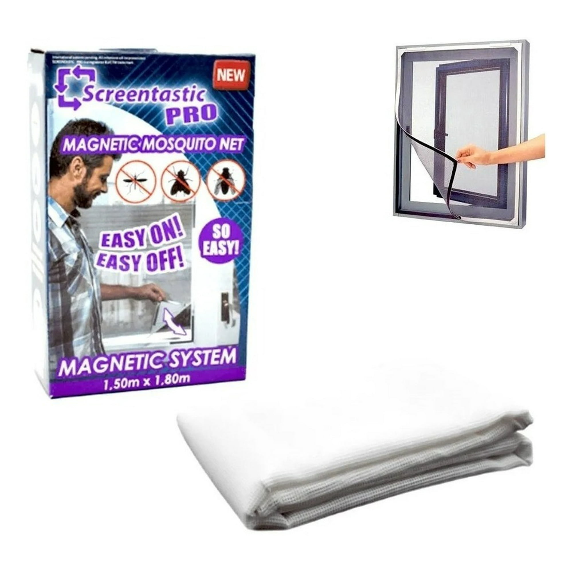 Genérico - Malla Anti Mosquitos Red Magnética Insectos Ventanas