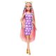 thumbnail image 3 of Muñeca Barbie de cabello divertido y elegante con cabello rubio extralargo, 3 of 7